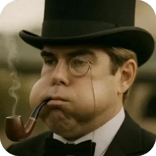 Telegram sticker 🫥 далбоеб шифу