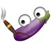 Sticker 🍆 curva @emojique