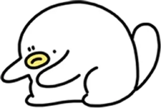 Телеграм стикер 💬 아기오구는 당당구리해 By @KakaoEmoticon