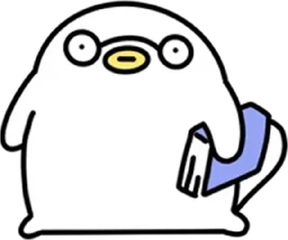 Телеграм стикер 💬 아기오구는 당당구리해 By @KakaoEmoticon