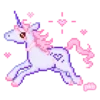 Sticker 🦄 ໒ пиксели by @bryrin