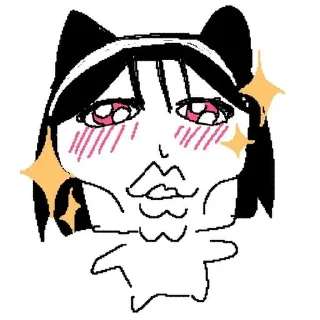 Telegram sticker 🌟 Nene :3 @noirnegie :: @fStikBot