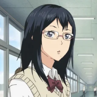 Telegram sticker 👓 - 𝐽𝑂𝐼𝑁 : @AHMSHY . Kiyoko Shimizu