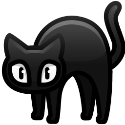 Sticker 🐈‍⬛ Scared Cat by @GiftChanges