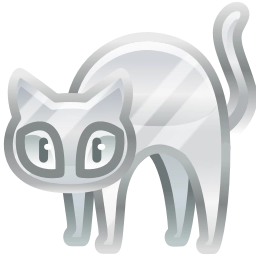 Sticker 🐈‍⬛ Scared Cat by @GiftChanges