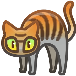 Sticker 🐈‍⬛ Scared Cat by @GiftChanges