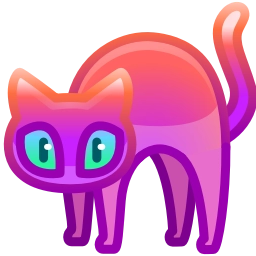 Sticker 🐈‍⬛ Scared Cat by @GiftChanges