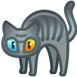 Sticker 🐈‍⬛ Scared Cat by @GiftChanges