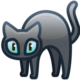 Sticker 🐈‍⬛ Scared Cat by @Gif...