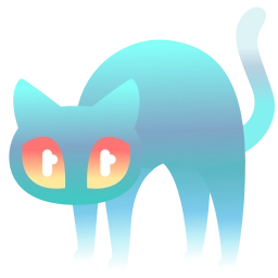 Sticker 🐈‍⬛ Scared Cat by @GiftChanges