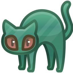 Sticker 🐈‍⬛ Scared Cat by @GiftChanges