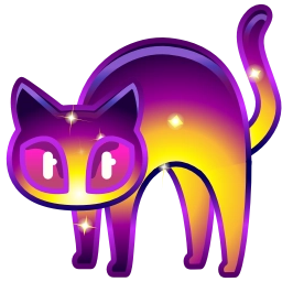 Sticker 🐈‍⬛ Scared Cat by @GiftChanges