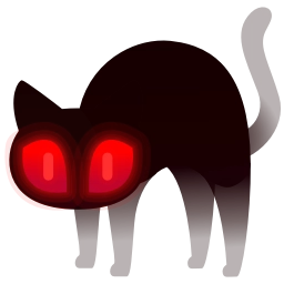 Sticker 🐈‍⬛ Scared Cat by @GiftChanges