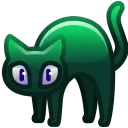 Video sticker 🐈‍⬛ Scared Cat by @Gif...