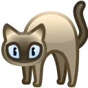 Video sticker 🐈‍⬛ Scared Cat by @Gif...