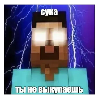 Telegram sticker 🫥 notrofls майнкрафт дебил пак