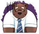 Telegram sticker 😰 BearDad