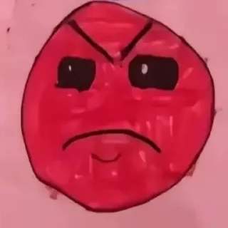 Телеграм стикер 😡 ебла джеометри даше