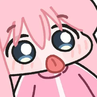 Telegram sticker 😝 BetterBocchi × @burntpacks