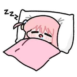 Telegram sticker 😴 BetterBocchi × @burntpacks