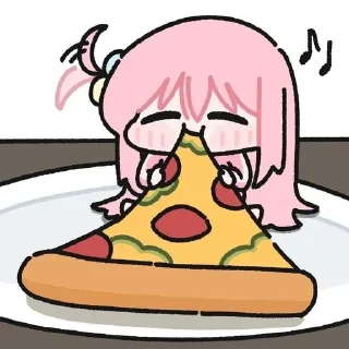 Telegram sticker 🍕 BetterBocchi × @burntpacks