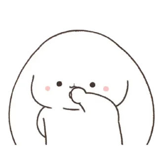 Telegram sticker 💬 과몰입 망붕왕! 망상토끼 By @KakaoEmoticon
