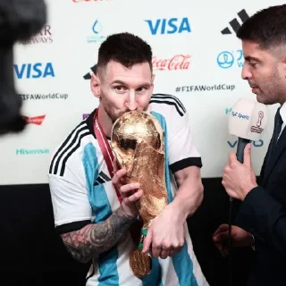 Video sticker 👑 بطل العالم 🇦🇷 .