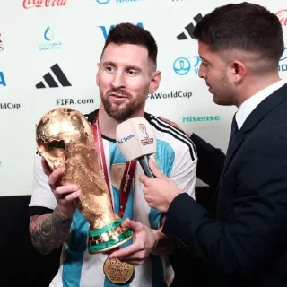 Video sticker 👑 بطل العالم 🇦🇷 .