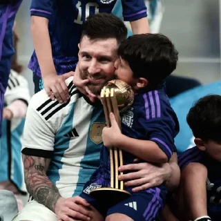 Telegram sticker 👑 بطل العالم 🇦🇷 .