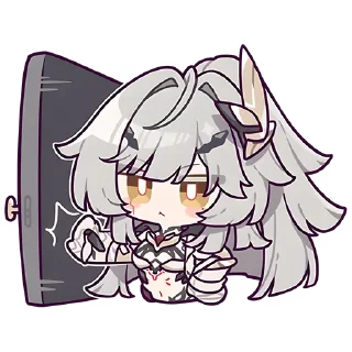 Sticker 😠 Flickers of a Spacetime Warp @honkai_impact_info