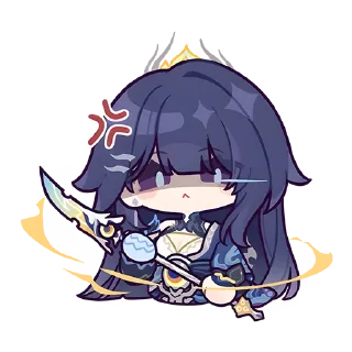 Video sticker 😠 Flickers of a Spacetime Warp @honkai_impact_info