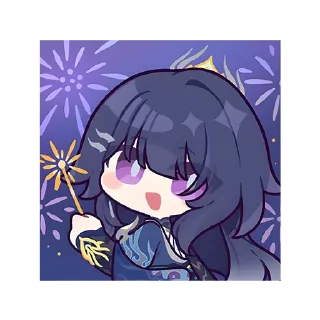 Sticker 😮 Flickers of a Spacetime Warp @honkai_impact_info