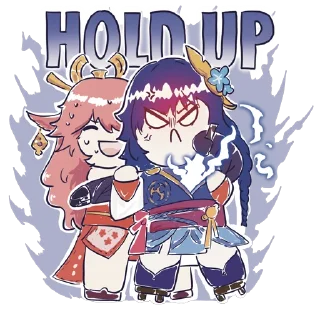 Telegram sticker 👫 Genshit Impact @RayaDraws Genshin