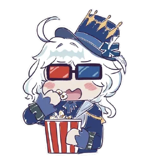 Telegram sticker 🍿 Genshit Impact @RayaDraws Genshin