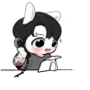 Video sticker 🐰 – ʙᴛs sticker...