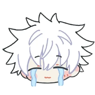 Телеграм стикер 😭 Yowai mo