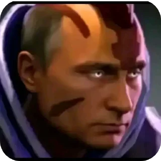Телеграм стикер 💪 Путин арк и шторм зеля :: @fStikBot
