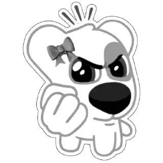 Telegram sticker 👊 b&w 
@bludnx