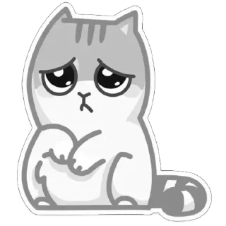 Telegram sticker 🥺 b&w 
@bludnx