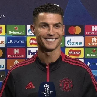 Telegram stiker 🌟 Ronaldo 🐐🤩 MUFC 🔴 | @n7crz :: @fStikBot