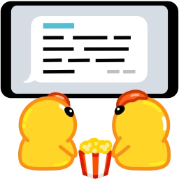 Telegram sticker 🍿 Utya Duck Animated