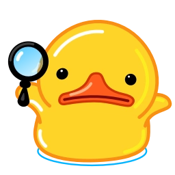 Telegram sticker 🤷‍♂ Utya Duck Animated