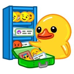 Telegram sticker 🗂 Utya Duck Animated