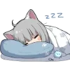 Sticker 😴 Nachoneko