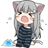 Sticker 😭 Nachoneko