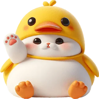 Telegram sticker 🤚 Пушистые утята @Nyasticks