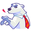 Telegram sticker 😘 Polar Bear