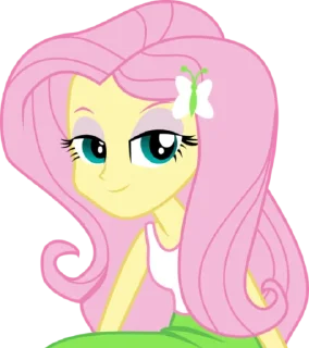 Telegram stiker 🙂 Fluttershy EG | @MyLittlePony_bots