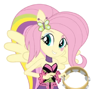 Telegram stiker 🙂 Fluttershy EG | @MyLittlePony_bots