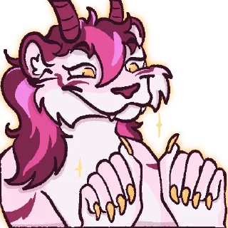 Telegram sticker 💅 4F by @Amnesiact and @Deerbite